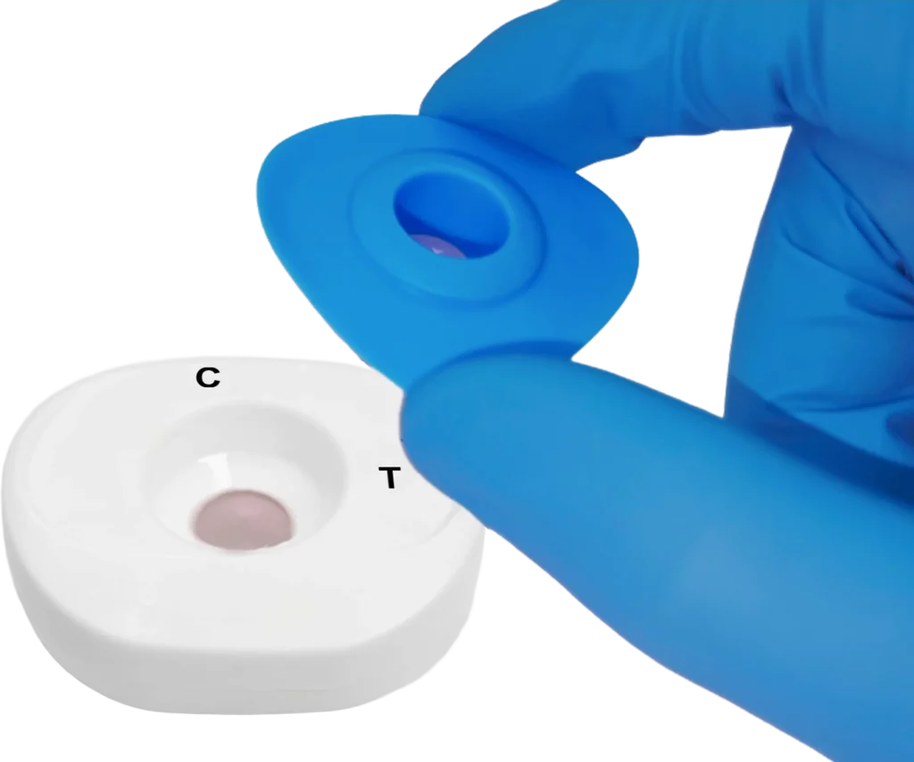 c t add blue cap on cartridge scale