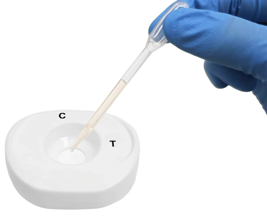 c t add serum plasma using pipette scale
