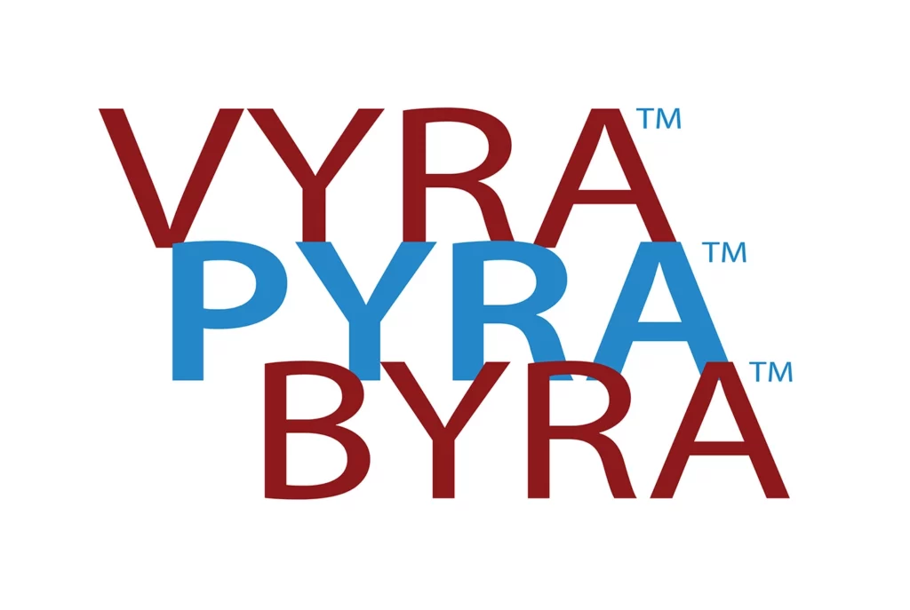 VYRA PYRA BYRA Logos